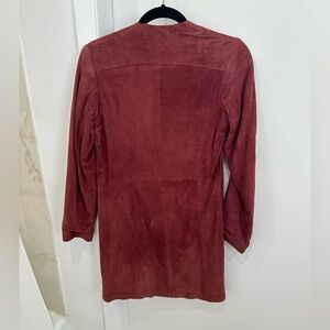 Suede red/rust colored jacket